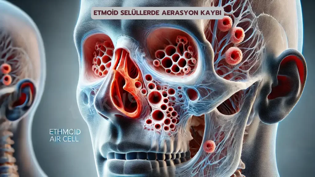 etmoid selullerde aerasyon kaybi